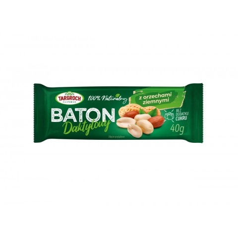 Targroch Baton daktylowy z orzechami ziemnymi 40 g Targroch Baton daktylowy z orzechami ziemnymi 40 g
