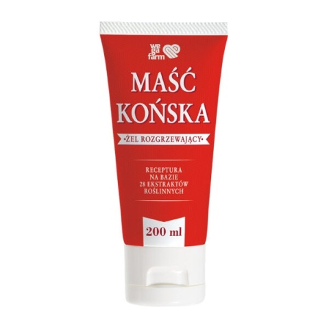 WegaFarm Maść Końska żel rozgrzewający 200 ml WegaFarm Maść Końska żel rozgrzewający 200 ml