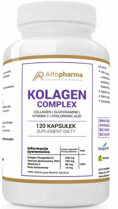 Altopharma Kolagen (Seagarden) Complex 500 mg 120 kapsułek Altopharma Kolagen (Seagarden) Complex 500 mg 120 kapsułek
