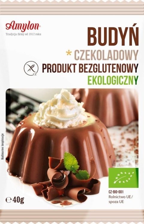 Amylon Budyń O Smaku Czekoladowym Bezglutenowy BIO 40 g Amylon Budyń O Smaku Czekoladowym Bezglutenowy BIO 40 g