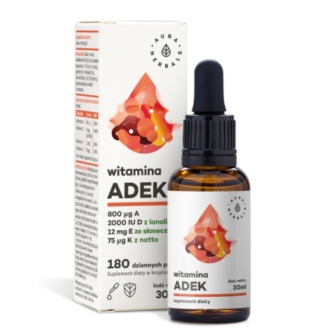 Aura Herbals ADEK 30 ml w kroplach Aura Herbals ADEK 30 ml w kroplach
