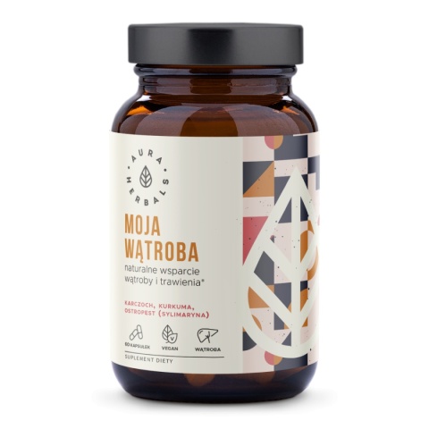 Aura Herbals Moja Wątroba (karczoch, ostropest, kurkuma) 60 kapsułek Aura Herbals Moja Wątroba (karczoch, ostropest, kurkuma) 60 kapsułek