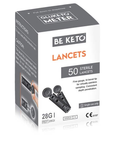 BeKeto GluKeto Meter sterylne lancety 50 sztuk BeKeto GluKeto Meter sterylne lancety 50 sztuk