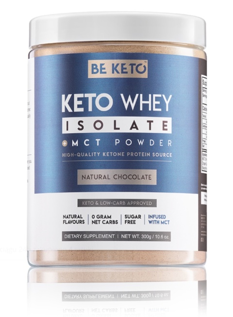 BeKeto Izolat Białka z MCT o smaku czekoladowym 300g BeKeto Izolat Białka z MCT o smaku czekoladowym 300g