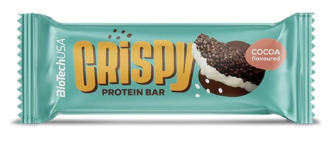 BioTech Crispy Bar 40g o smaku kakaowym BioTech Crispy Bar 40g o smaku kakaowym