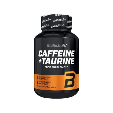 BioTech USA Caffeine + Taurine (Kofeina + Tauryna) 60 kapsułek BioTech USA Caffeine + Taurine (Kofeina + Tauryna) 60 kapsułek