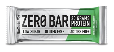 BioTech USA Zero Bar 50g o smaku czekolady i orzechów laskowych BioTech USA Zero Bar 50g o smaku czekolady i orzechów laskowych