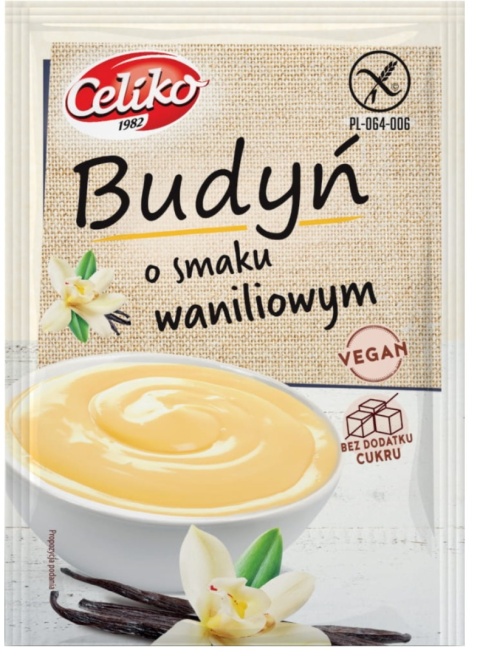 Celiko Budyń O Smaku Waniliowym Bezglutenowy 40 g Celiko Budyń O Smaku Waniliowym Bezglutenowy 40 g