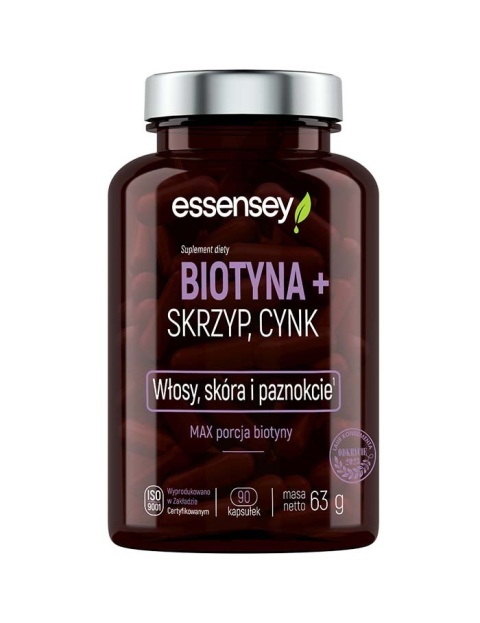 Essensey Biotyna Skrzyp Cynk 90 kapsułek Essensey Biotyna Skrzyp Cynk 90 kapsułek