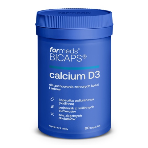 ForMeds Bicaps Calcium D3 Wapń Witamina D3 60 kapsułek ForMeds Bicaps Calcium D3 Wapń Witamina D3 60 kapsułek