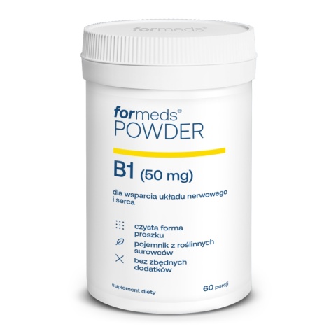ForMeds Powder B1 Witamina B1 Tiamina 50 mg 60 por. ForMeds Powder B1 Witamina B1 Tiamina 50 mg 60 por.