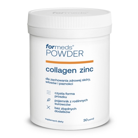 ForMeds Powder COLLAGEN ZINC Kolagen i cynk 30 porcji ForMeds Powder COLLAGEN ZINC Kolagen i cynk 30 porcji