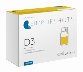 ForMeds SIMPLIFSHOTS Witamina D3 w płynie 20x5ml