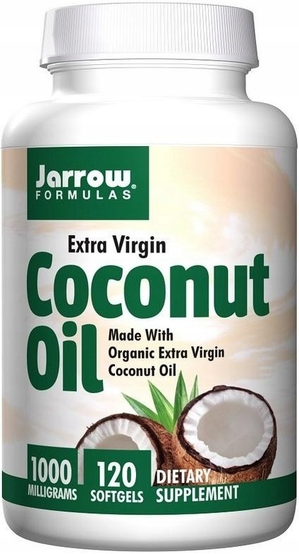 Jarrow Formulas Coconut Oil 1000 mg (Olej kokosowy) 120 kapsułek Jarrow Formulas Coconut Oil 1000 mg (Olej kokosowy) 120 kapsułek