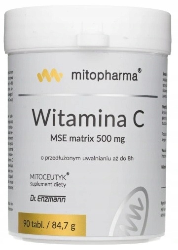 Mito-Pharma Witamina C MSE Matrix 500mg 90 tabletek Mito-Pharma Witamina C MSE Matrix 500mg 90 tabletek
