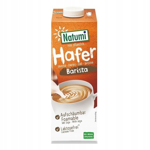 NATUMI Napój owsiany Barista 1l BIO NATUMI Napój owsiany Barista 1l BIO