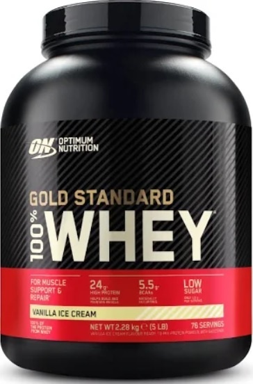 Optimum Nutrition 100% Gold Standard Whey 2280 g lody waniliowe Optimum Nutrition 100% Gold Standard Whey 2280 g lody waniliowe