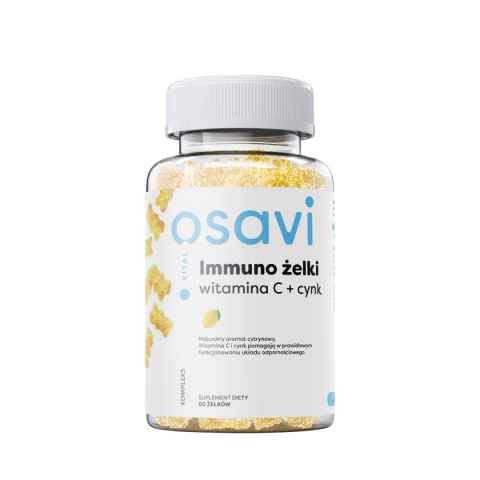 Osavi Immuno Witamina C + Cynk 60 żelek o smaku cytrynowym Osavi Immuno Witamina C + Cynk 60 żelek o smaku cytrynowym