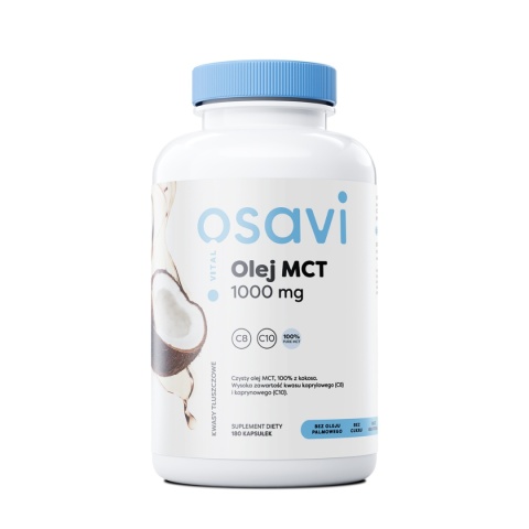 Osavi Olej MCT 1000 mg 180 kapsułek Osavi Olej MCT 1000 mg 180 kapsułek