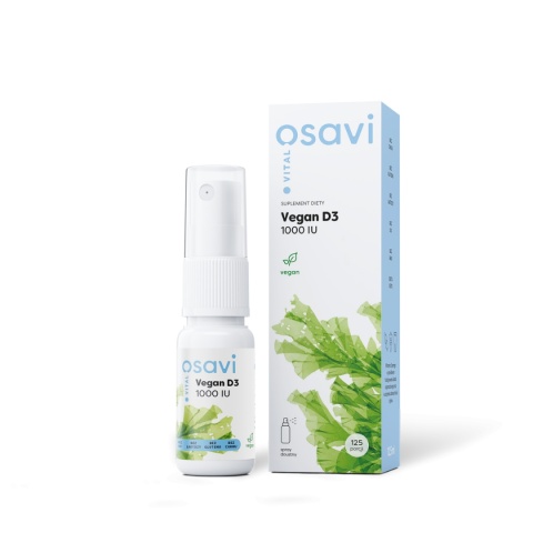 Osavi Witamina D3 1000 IU wegańska w sprayu Osavi Witamina D3 1000 IU wegańska w sprayu