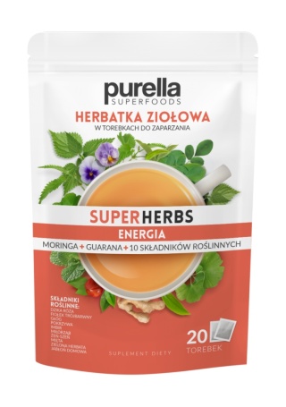 Purella SuperHerbs Mieszanka ziół Energia 20 x 1,75 g