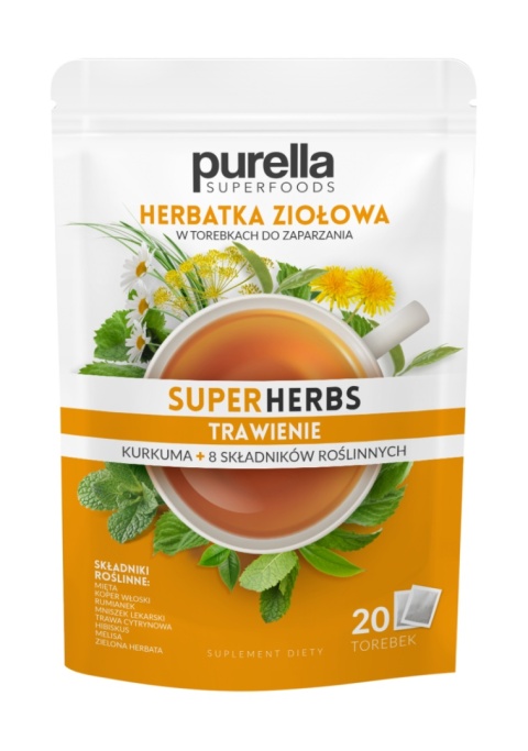Purella SuperHerbs Mieszanka ziół na trawienie 20 x 1,75 g Purella SuperHerbs Mieszanka ziół na trawienie 20 x 1,75 g