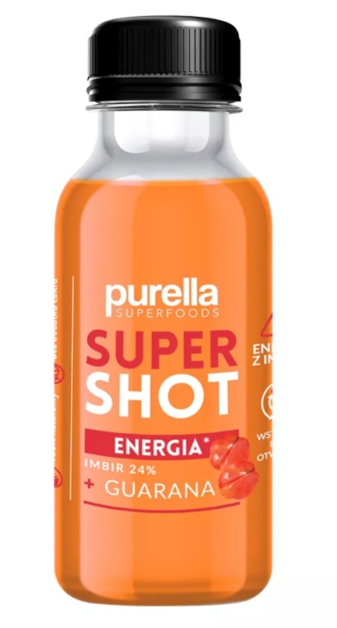 Purella Superfoods SuperShot Energia imbir guarana 100 ml Purella Superfoods SuperShot Energia imbir guarana 100 ml