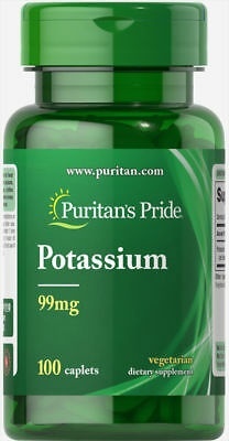 Puritan's Pride Glukonian Potasu 99 mg 100 tabletek