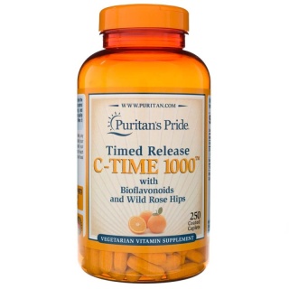 Puritan's Pride Witamina C 1000 mg Powolne Uwalnianie 250 tabletek