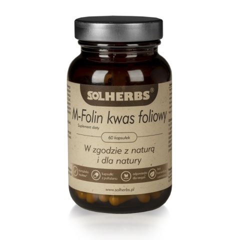 SOLHERBS M-folin kwas foliowy 60 kapsułek SOLHERBS M-folin kwas foliowy 60 kapsułek