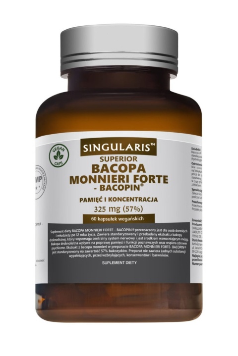 Singularis Bacopa monnieri Forte 325 mg 60 kapsułek Singularis Bacopa monnieri Forte 325 mg 60 kapsułek