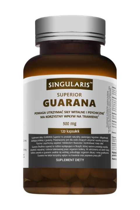 Singularis Superior Guarana 500 mg 120 kapsułek Singularis Superior Guarana 500 mg 120 kapsułek