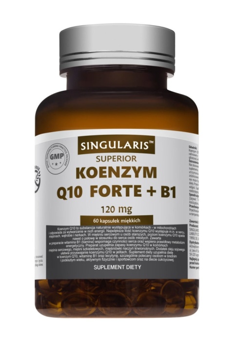 Singularis Superior Koenzym Q10 Forte + B1 120mg 60 kapsułek Singularis Superior Koenzym Q10 Forte + B1 120mg 60 kapsułek