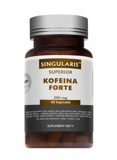 Singularis Superior Kofeina forte 200mg 60 kapsułek Singularis Superior Kofeina forte 200mg 60 kapsułek