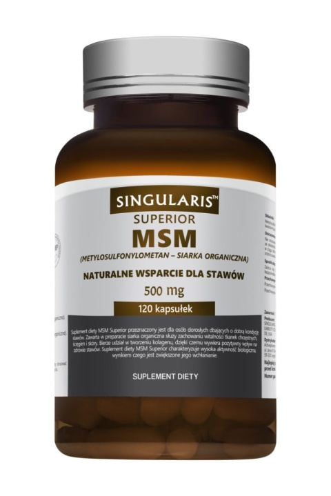 Singularis Superior MSM 500 mg 120 kapsułek Singularis Superior MSM 500 mg 120 kapsułek