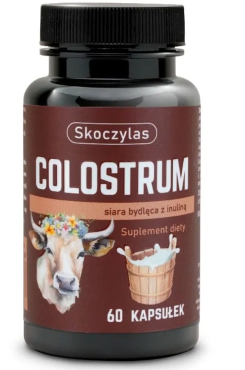 Skoczylas Colostrum siara bydlęca z inuliną 60 kapsułek Skoczylas Colostrum siara bydlęca z inuliną 60 kapsułek