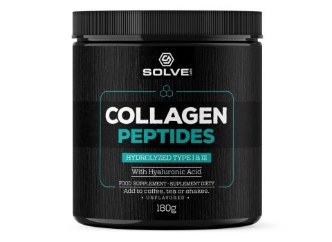 SolveLabs Collagen (hydrolizowany kolagen w proszku) typu 1 i 3 180g SolveLabs Collagen (hydrolizowany kolagen w proszku) typu 1 i 3 180g