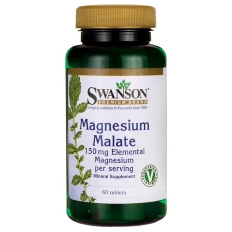 Swanson Magnesium malate (Jabłczan magnezu) 60 tabletek Swanson Magnesium malate (Jabłczan magnezu) 60 tabletek