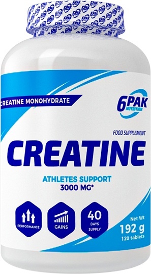 6PAK Creatine Monohydrate 120 tabletek 6PAK Creatine Monohydrate 120 tabletek