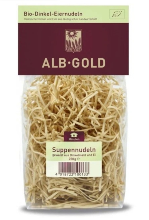Alb Gold Makaron (Orkiszowy Jajeczny) Nitki BIO 250 g Alb Gold Makaron (Orkiszowy Jajeczny) Nitki BIO 250 g