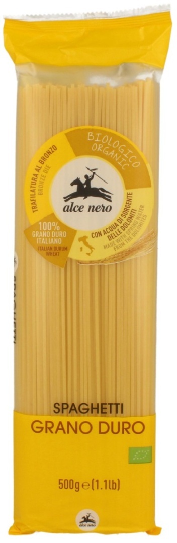 Alce Nero Makaron (Semolinowy) Spaghetti BIO 500 g Alce Nero Makaron (Semolinowy) Spaghetti BIO 500 g