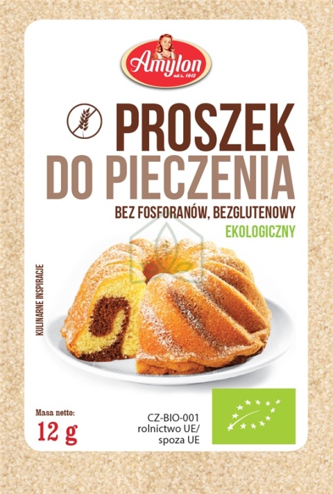 Amylon Proszek Do Pieczenia Bezglutenowy BIO 12 g Amylon Proszek Do Pieczenia Bezglutenowy BIO 12 g