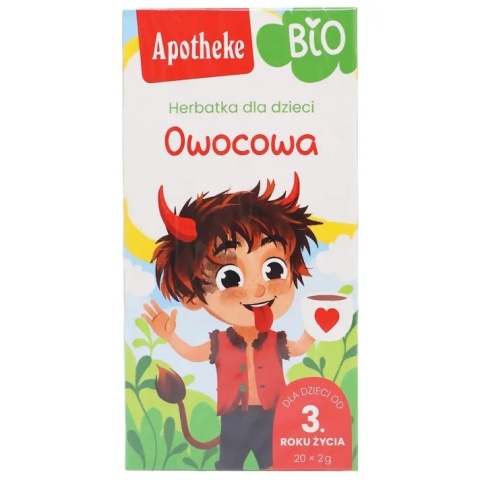 Apotheke Herbatka Dla Dzieci - Owocowa Po 3 Roku Życia BIO 40g (20x2g) Apotheke Herbatka Dla Dzieci - Owocowa Po 3 Roku Życia BIO 40g (20x2g)