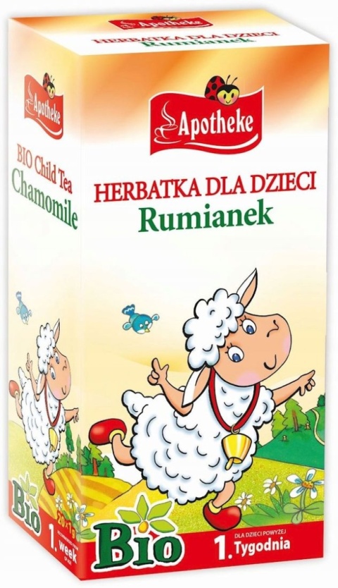 Apotheke Herbatka Dla Dzieci - Rumiankowa Po 4 Miesiącu BIO 20g (20x1g) Apotheke Herbatka Dla Dzieci - Rumiankowa Po 4 Miesiącu BIO 20g (20x1g)