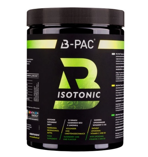 Aronpharma B-PAC ® Izotonik o smaku czarnego bzu i limonki 350 g Aronpharma B-PAC ® Izotonik o smaku czarnego bzu i limonki 350 g