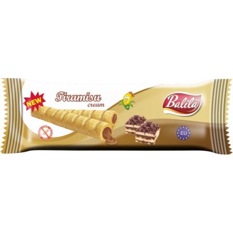 Balila Rurki Kukurydziane Z Kremem O Smaku Tiramisu Bezglutenowe 18 g Balila Rurki Kukurydziane Z Kremem O Smaku Tiramisu Bezglutenowe 18 g