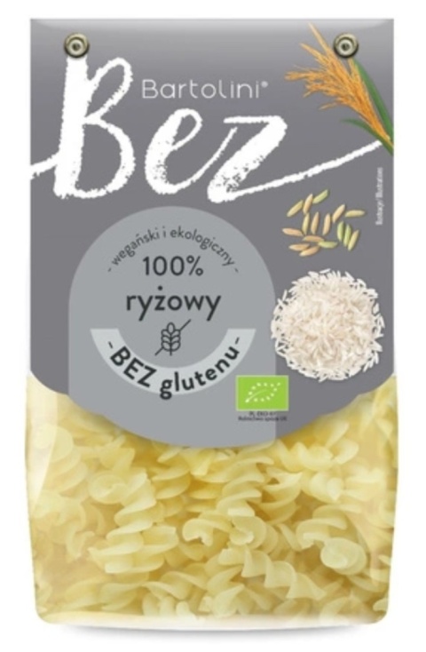 Bartolini Makaron Ryżowy Świderki Bezglutenowy BIO 250 g Bartolini Makaron Ryżowy Świderki Bezglutenowy BIO 250 g