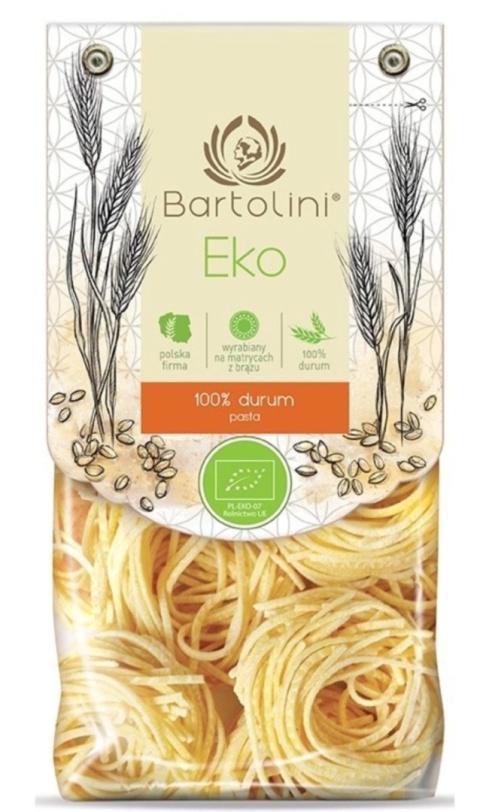 Bartolini Makaron Semolinowy Gniazda Spaghetti A'La Chitarra BIO 250 g Bartolini Makaron Semolinowy Gniazda Spaghetti A'La Chitarra BIO 250 g
