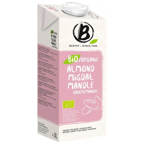 Berief Napój Migdałowy Bez Cukru Bezglutenowy BIO 1 L Berief Napój Migdałowy Bez Cukru Bezglutenowy BIO 1 L
