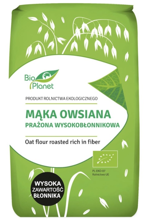 Bio Planet Mąka Owsiana Prażona Wysokobłonnikowa BIO 400 g Bio Planet Mąka Owsiana Prażona Wysokobłonnikowa BIO 400 g